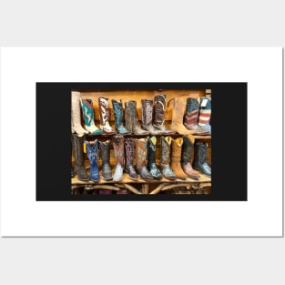 Cowboy Boots in Store Posters and Art